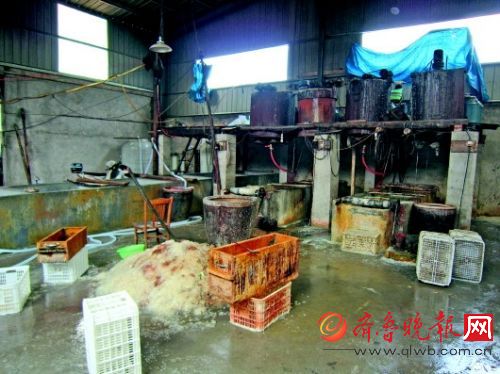 被端掉的毒粉條加工窩點。 警方供圖