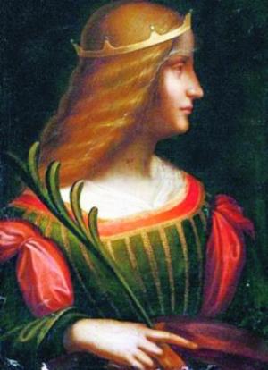达芬奇《贵妇》收藏者从银行金库里拿出来的画作成品是彩色的。图片来源：信息时报