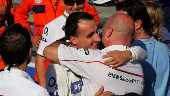 库比卡2006年代表索伯车队在意大利蒙扎站比赛中拿到季军