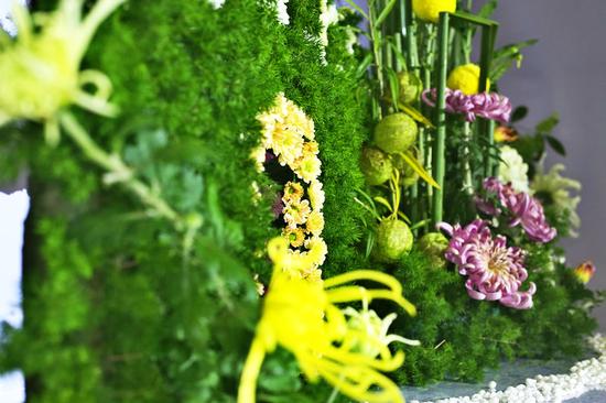 第四屆中國菊花插花藝術展在中國翰園開幕