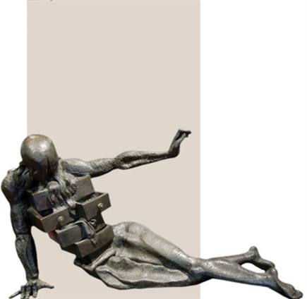 达利雕塑作品《抽屉人》。