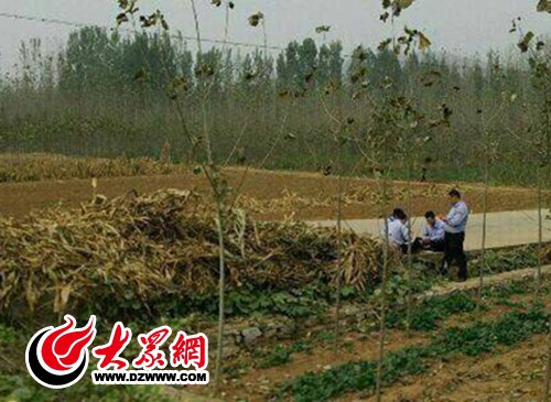 網(wǎng)友爆料稱,在平邑某路段,4名身著警服的人員圍在一起打牌(圖片來源于網(wǎng)絡(luò))
