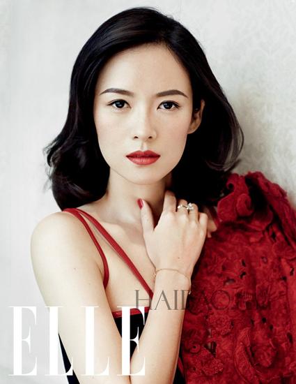 章子怡登《Elle》2014年12月刊(下半月)封面