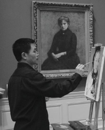 中国画油画展点亮中国美术馆