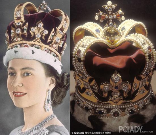 这个王冠专门用于新君主的加冕礼，同时也是伊丽莎白二世加冕使用的王冠
