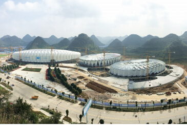 安顺奥体中心年底试运行 设计融入安顺元素