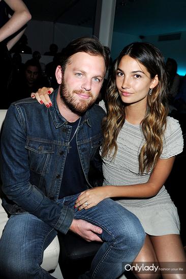 Lily Aldridge与老公Caleb Followill