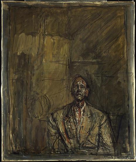贾科梅蒂，让·热内肖像，1954-1955