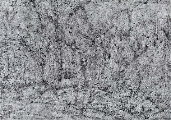 黄旭 垃圾山10,2015,56x80cm,纸本水墨