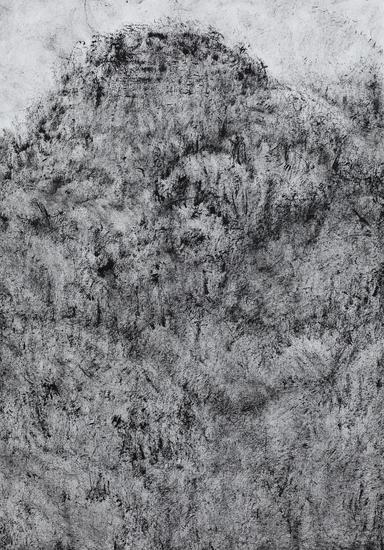 黄旭 垃圾山57,2015,56x80cm,纸本水墨