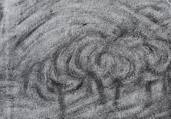 黄旭 垃圾山40,2015,56x80cm,纸本水墨
