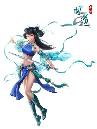 图3 《问道》手游水女原画