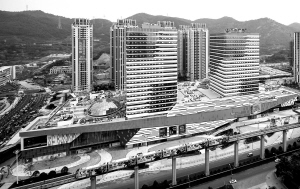建设中的万达广场