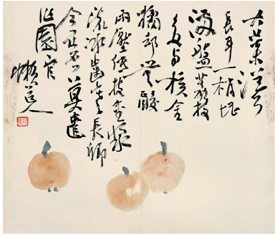1933年,潘天寿先生为国立杭州艺专(现为中国美术学院)学生画的课徒稿,现由中国美术学院美术馆藏。