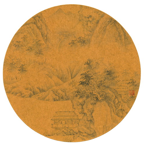 11山水小品 纸本 24.5X24.5cm2015