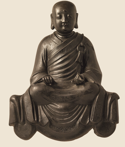 明弘治 铜制地藏菩萨像