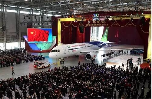中国商飞上海飞机制造有限公司总装厂房，国产大飞机C919在此举行总装下线仪式
