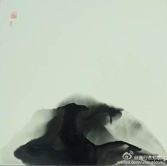《依空》 100x100cm 水墨 2012年
