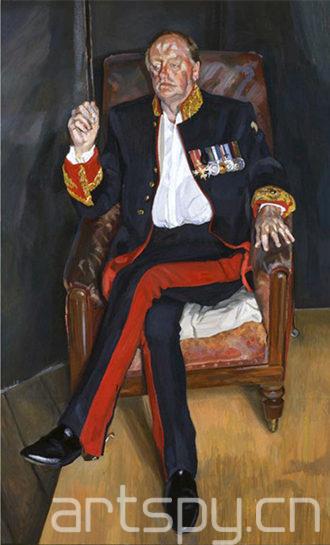 卢西安·弗洛伊德(Lucian Freud)的《准将》