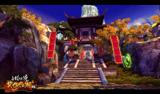 图1.《笑傲江湖OL》恒山门派
