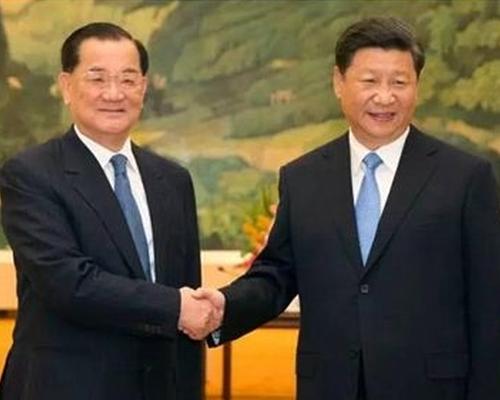 2015年9月“习连会”,双方打蓝色领带。