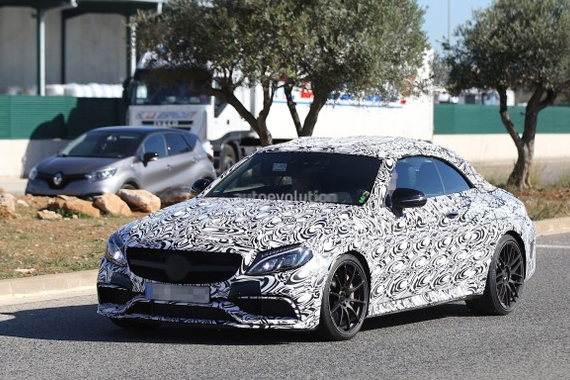 将进军细分市场 曝AMG C 63敞篷版谍照