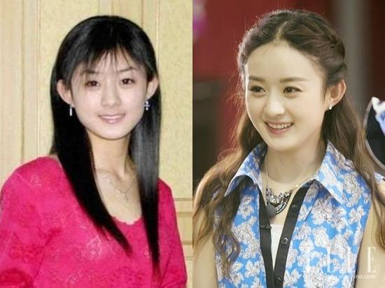 赵丽颖零星碎刘海vs蓬蓬公主头 孙俪呆板一刀平vs丰盈酷短发 嘿图片