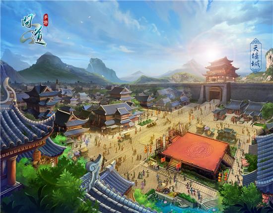 图2：《问道》手游天墉城原画
