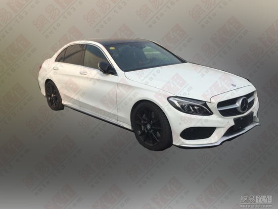 高功3.0T/AMG套件 曝国产奔驰C450L谍照