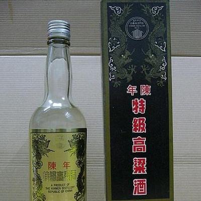金门陈年特级高粱酒，又称“黑金刚”，目前已绝版。