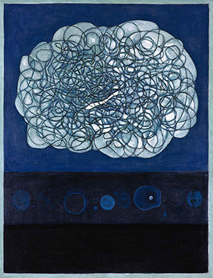 钟泗滨（1917–1983），1974 年作，油彩、复合媒材画布，119.5 x 91.5 公分