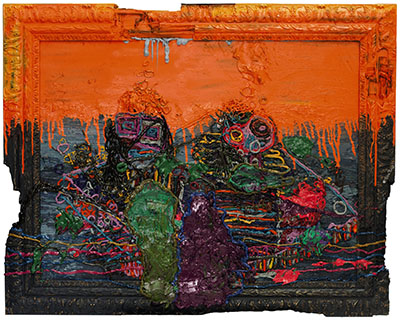 吉格·克鲁斯（1984 年生），《橙频率橙》 2015 年作，油彩画布，91.5 x 122 公分