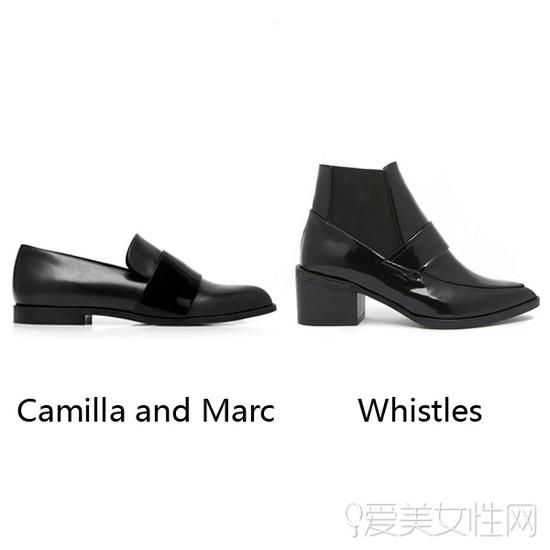 闺蜜“同款”黑色漆皮鞋