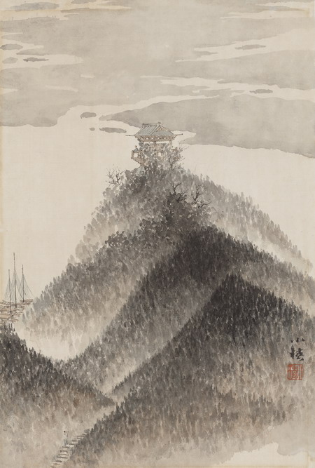 6阅江图 纸本 39X23cm 2013
