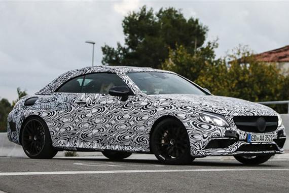 奔驰C63敞篷版谍照首曝 有望明年发布