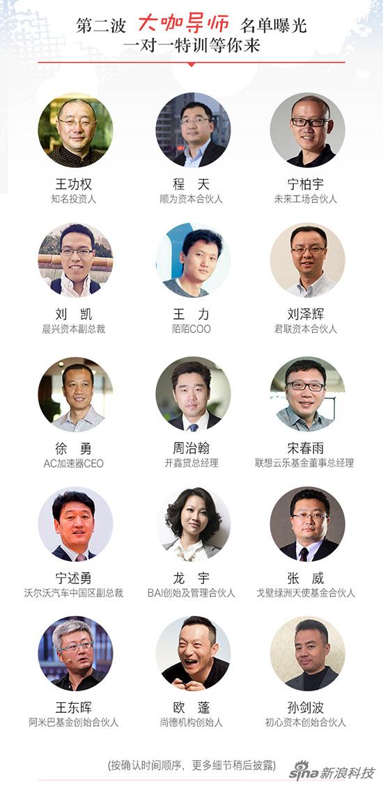 新浪创业训练营导师第二批