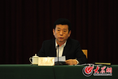 　山東省委副書記龔正出席會議并講話。大眾網記者 王長坤 攝