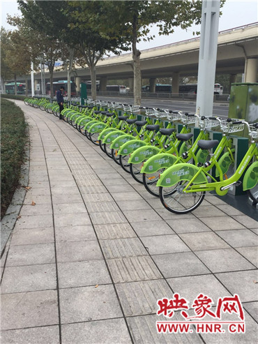 鄭東新區(qū)投放的公共自行車