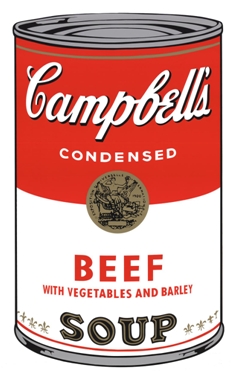 Campbell's罐头印花 LOT4
起拍价格：300 美元
作者：安迪•沃霍尔