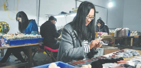 鹿邑传统尾毛加工行业已拥有完整的产业链条