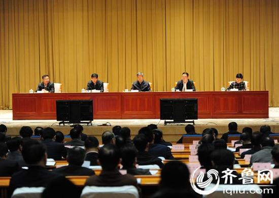 11月11日上午，山东省召开全省经济责任审计工作电视会议。（齐鲁网记者张伟摄