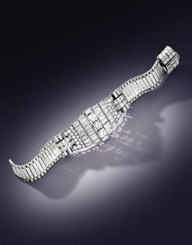 钻石手链，宝诗龙，年份约1940 （拍品1519）估价：48万至65万港元／6万至8万美元