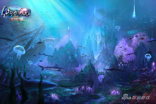 《完美国际2》新版幻海奇谭原画：深海幽幽藏幻境