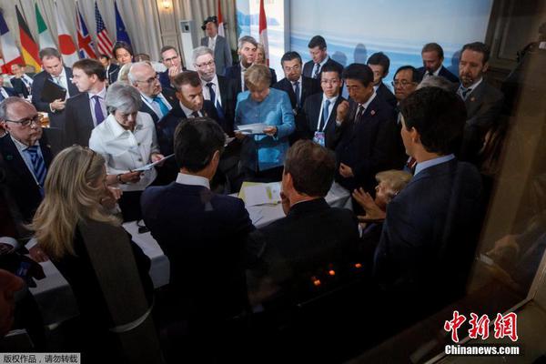 g7峰会一张图火遍网络6国领袖围战特朗普