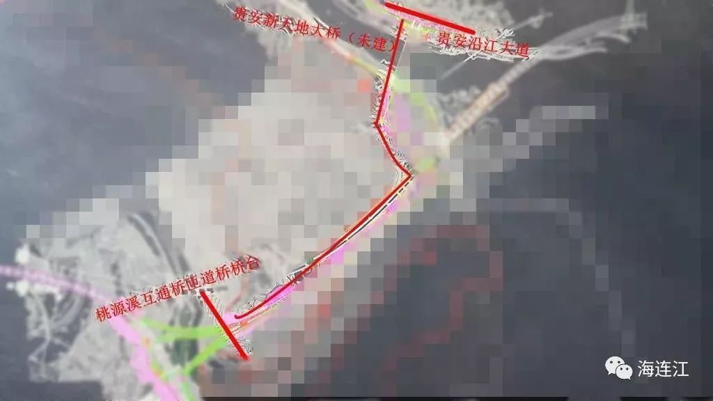 北二通道贵安连接线示意图(图源:海连江)