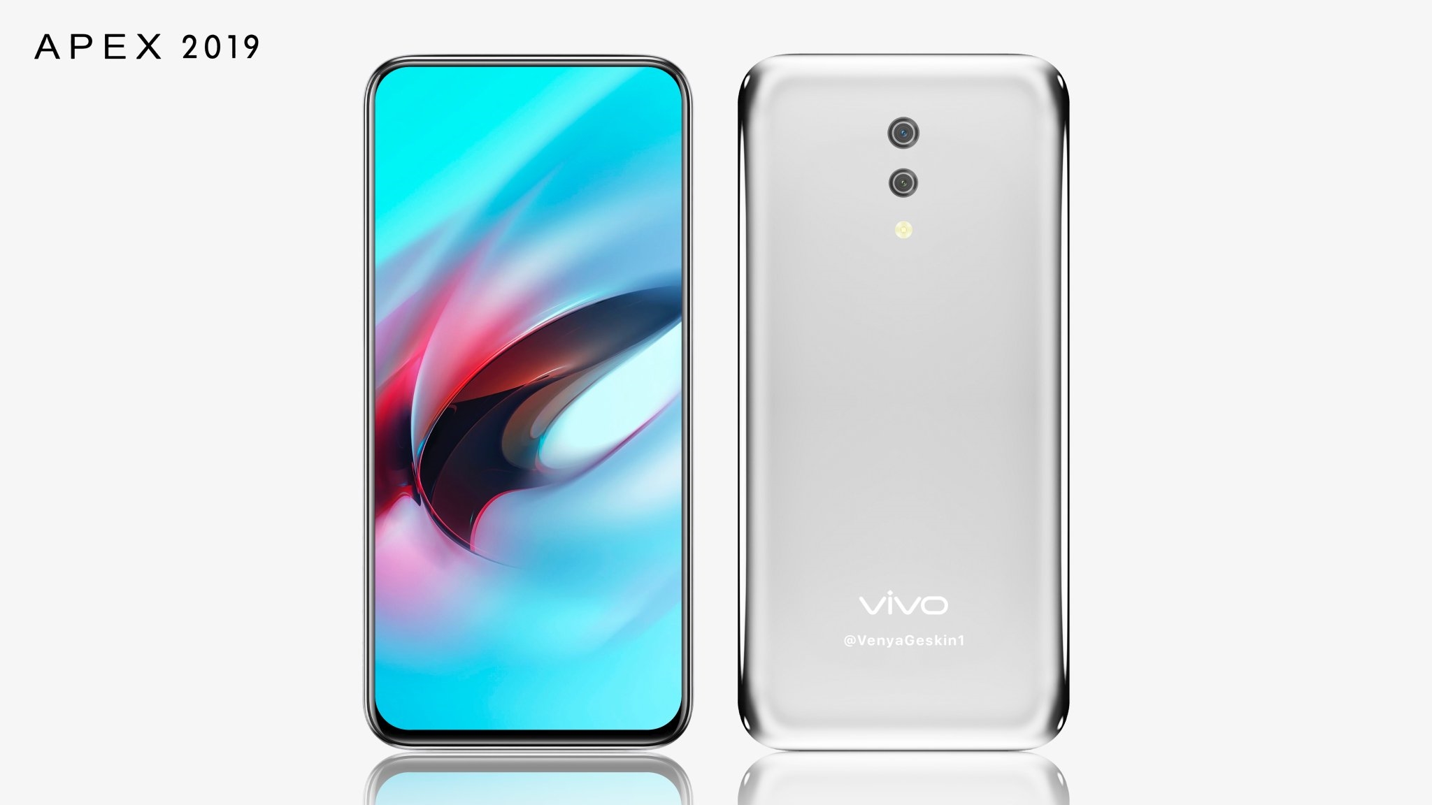 vivo APEX 2019渲染图曝光:机身无任何按键 屏