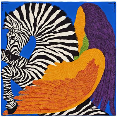 如果没有爱马仕丝巾,可以来设计一条专属图案