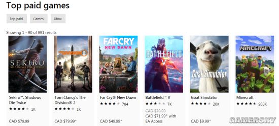《只狼:影逝二度》表现出色 登顶多个地区Xbox数字游戏销量榜