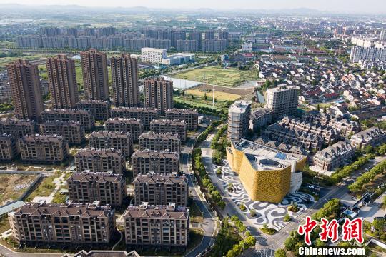 无锡玉祁街道GDP_航拍无锡玉祁古街依高楼展 新颜乡韵