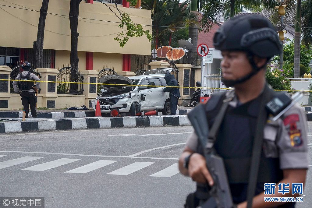 印尼又一警察局遭袭致警察1死2伤 4名歹徒遭射